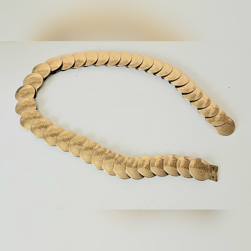 Large Gold Coin Belt
